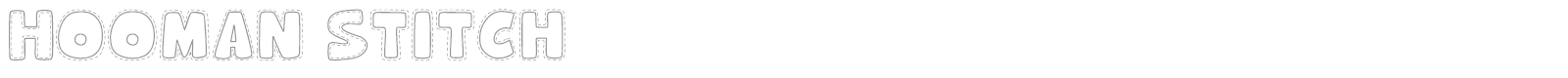 Hooman Stitch font preview